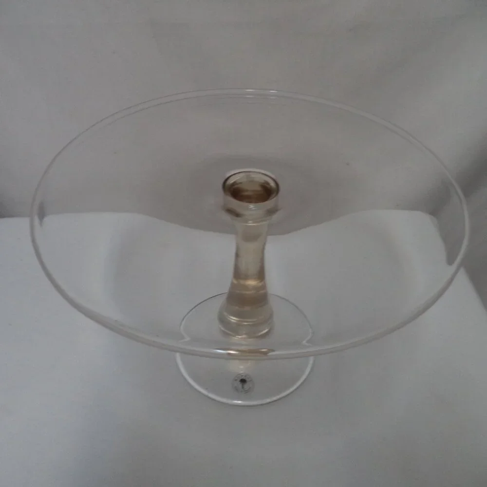 Bombay glass Cake stand pedestal display Made in Poland 7